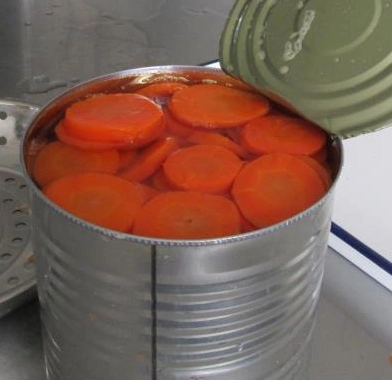 Rodajas de zanahoria en conserva con la mejor calidad